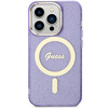 Guess GUHMP14LHCMCGU iPhone 14 Pro 6.1"purpurowy/purple hardcase Glitter Gold MagSafe