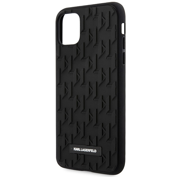 Etui Karl Lagerfeld 3D Monogram na iPhone 11 / Xr - czarne