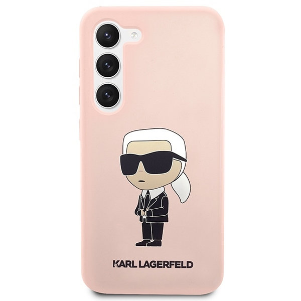 Etui Karl Lagerfeld Silicone Ikonik na Samsung Galaxy S23+ - różowe