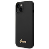 Guess GUHCP14MSLSMK iPhone 14 Plus / 15 Plus 6.7" czarny/black hard case Silicone Vintage Gold Logo
