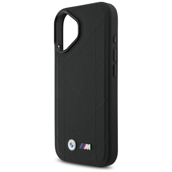 Etui BMW M Quilted Logo MagSafe do       iPhone 17 czarny