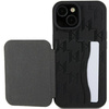 Karl Lagerfeld Saffiano Cardslots and Stand Monogram Choupette case for iPhone 15 - black