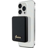 Guess Powerbank indukcyjny 15WGUPBM5ALGSGK 5000mAh czarny/black MagSafe Metal Script Logo
