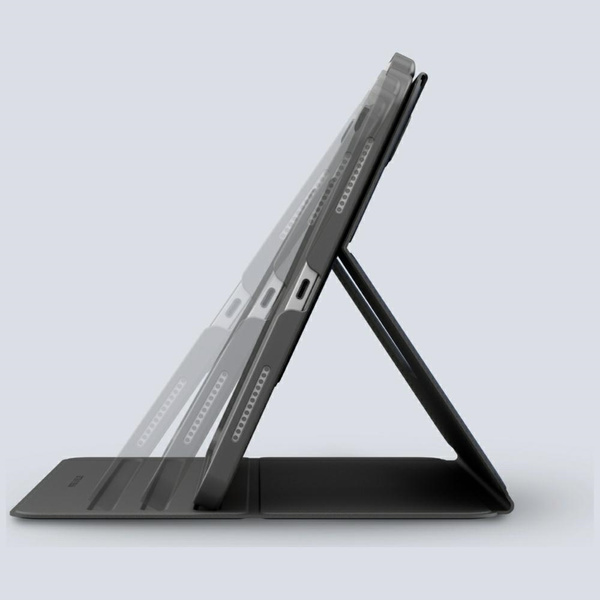 Etui UNIQ Rovus Snapmount Magnetic 360   Rotating Detachable do iPad 11" A16 (2025) / iPad 10.9" 10 gen. (2022) czarny