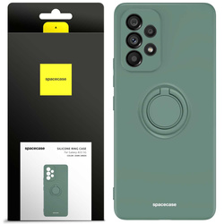 Spacecase Etui Silicone Ring Galaxy A53 5G dark green