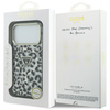 Etui Guess Leopard Glitter MagSafe do    iPhone 17 Pro czarny