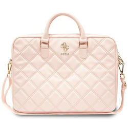 Guess Torba GUCB15ZPSQSSGP 16"różowy/pink Quilted 4G