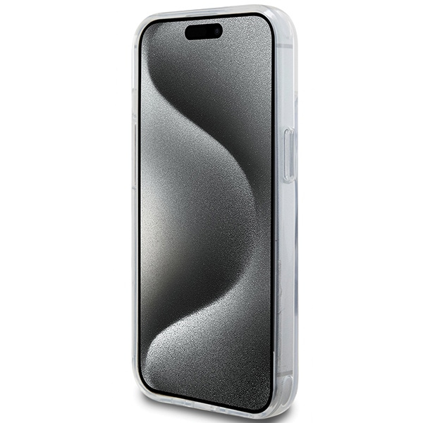 Karl Lagerfeld Ring Stand Karl&amp;Choupette MagSafe case for iPhone 14 / 15 / 13 - white