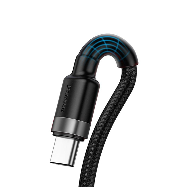 Baseus kabel HW QC Cafule USB - USB-C 1,0 m szaro-czarny 40W