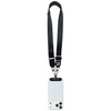 Uniwersalna smycz Karl Lagerfeld         Universal Strap Tether Patch Choupette Metal Logo czarny