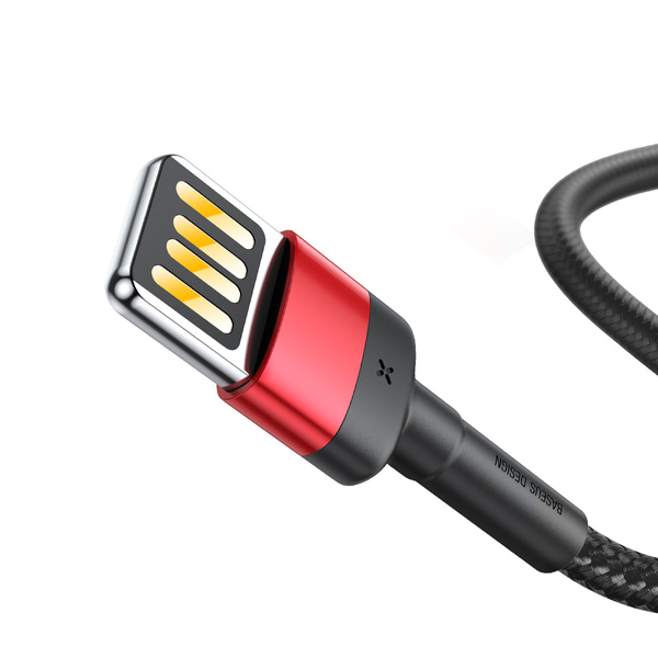 Kabel Baseus CATKLF-AL91 USB-C - USB-C PD QC 100W 5A 480Mb/s 2m - czarno-czerwony