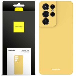 Spacecase Etui Silicone Case Galaxy S21 Ultra yellow
