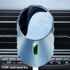 USAMS Uchwyt indukcyjny Magnetic CarWireless Charging 15W do kratki went. szary/grey CD170DZ01 (US-CD170)