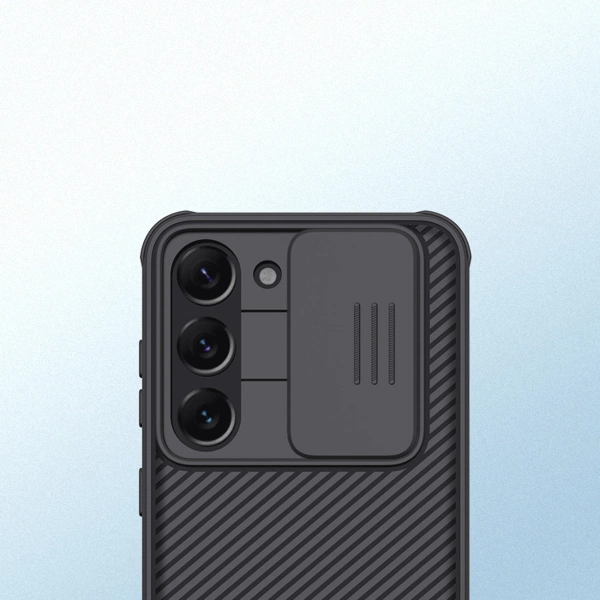 Nillkin CamShield Pro Case etui Samsung Galaxy S23+ pokrowiec z osłoną na aparat niebieskie