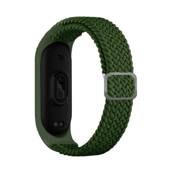 Beline pasek Mi Band 3/4 Textile zielony/green