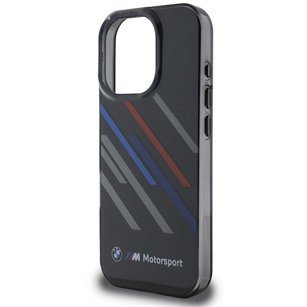 BMW BMHCP16L23HTRAK iPhone 16 Pro 6.3"    czarny/black hardcase Motorsport IML Random Stripes