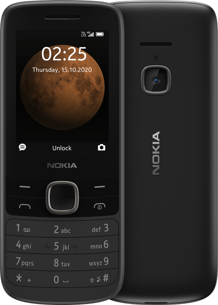 PHONE Nokia 225 Dual Sim 4G 128MB 64MB RAM Black OPEN PACKAGE