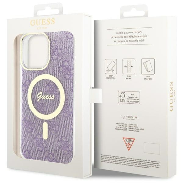 Guess GUHMP14XH4STU iPhone 14 Pro Max6.7" purpurowy/purple hardcase 4G MagSafe