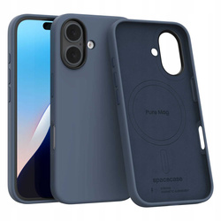 Spacecase Etui Pure Mag iPhone 16 dark blue