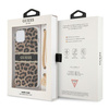 Guess GUHCP13SKBSLEO iPhone 13 mini 5,4"Leopard hardcase Gold Chain