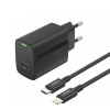 FONENG wall charger EU65 PD 20W 1xUSB-C + cable USB-C - Lightning Black