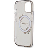 Guess GUHMP15SHFWFCK iPhone 15 / 14 / 136.1" czarny/black hardcase IML Flowers Wreatch MagSafe