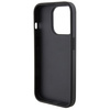 Ferrari Perforated Waves Metal Logo case for iPhone 15 Pro - black
