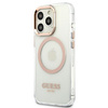 Guess GUHMP13XHTRMD iPhone 13 Pro Max6,7" złoty/gold hard case Metal Outline Magsafe