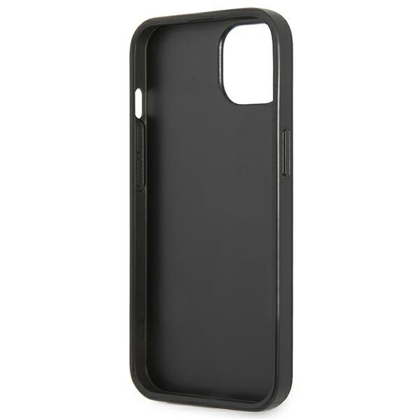 Guess GUHCP13MPSATPK iPhone 13 / 14 / 156.1" czarny/black hardcase SaffianoTriangle Logo Cardslot