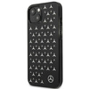 Etui Mercedes Silver Stars Pattern na iPhone 13 mini - czarne