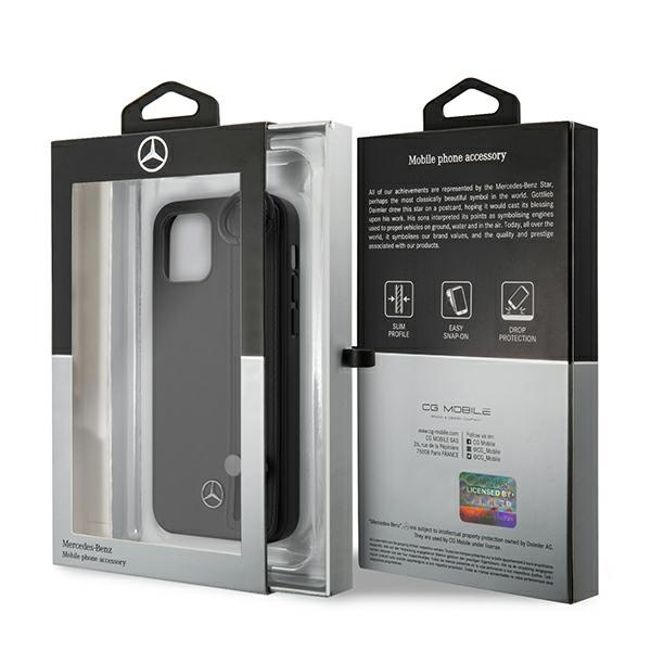 Etui Mercedes Strap Line na iPhone 12 mini - czarne