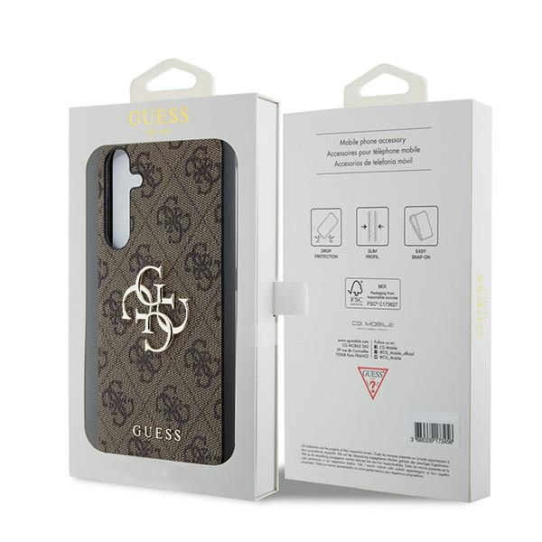 Guess GUHCSA354GMGBR A35 A356 brązowy/brown hardcase 4G Big Metal Logo