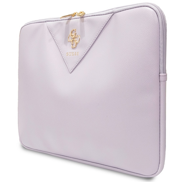 Guess Sleeve GUCS14ZPGSTEGU 14"fioletowy/purple Triangle 4G