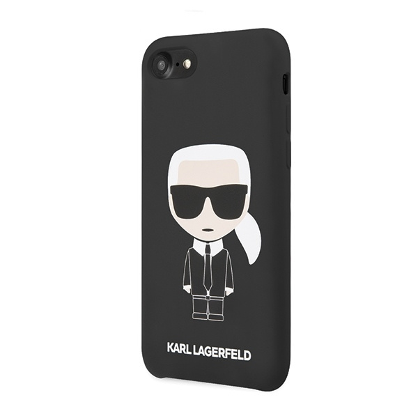 KARL LAGERFELD KLHCI8SLFKBK IPHONE 7/8 SE 2020/SE 2022 HARDCASE CZARNY/BLACK SILICONE ICONIC