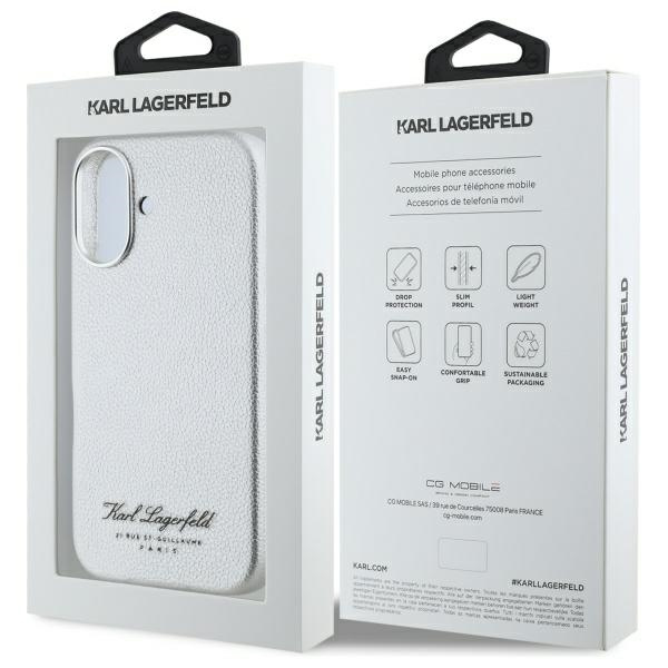 Karl Lagerfeld KLHCP16SPGWCMKHG iPhone    16 6,1" hardcase szary/grey hotel RSG