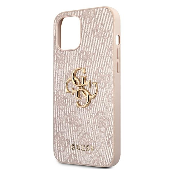 Guess GUHCP12M4GMGPI iPhone 12/12 Pro6,1" różowy/pink hardcase 4G Big Metal Logo