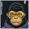 Nimmy etui iPhone 16 6.1" czarny/black    Cool&Cute 2.0 Monkey