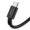 BASEUS SUPERIOR USB - USB TYP C FAST CHARGING DATA CABLE 66 W (11 V / 6 A) HUAWEI SUPERCHARGE SCP 2 M BLACK (CATYS-A01)