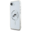 Etui Karl Lagerfeld IML Metal Karl &     Choupette Heads MagSafe do iPhone 16e biały