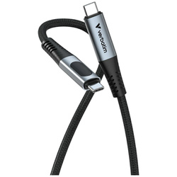 Kabel Verbatim Sync & Charge USB-C do USB-C 40Gb/s 240W wyświetlacz 120cm czarny 31849