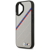 Etui BMW M Tricolor Metal Logo MagSafe   do iPhone 17 szary