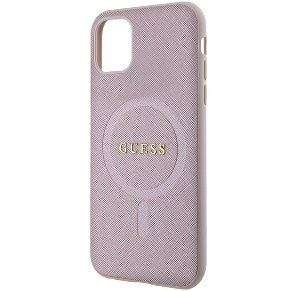 GUESS GUHMN61PSAHMCP IPHONE 11 / XR 6.1 "PINK / PINK HARDCASE SAFFIANO MAGSAFE