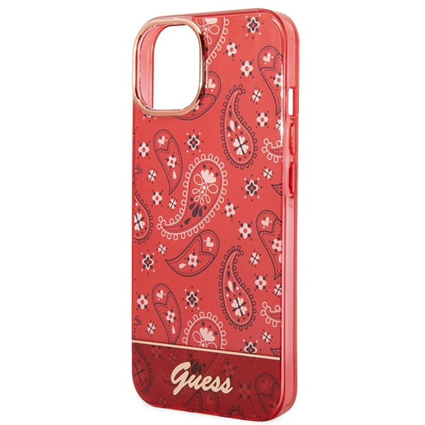 Guess GUHCP14MHGBNHR iPhone 14 Plus / 15 Plus 6.7" czerwony/red hardcase Bandana Paisley