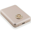Guess Powerbank indukcyjny 5WGUPBM3AL4DMD 3000mAh złoty/gold MagSafe 4G Strassed Metal Logo