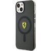 Etui Ferrari Translucent MagSafe na iPhone 14 Plus - czarne