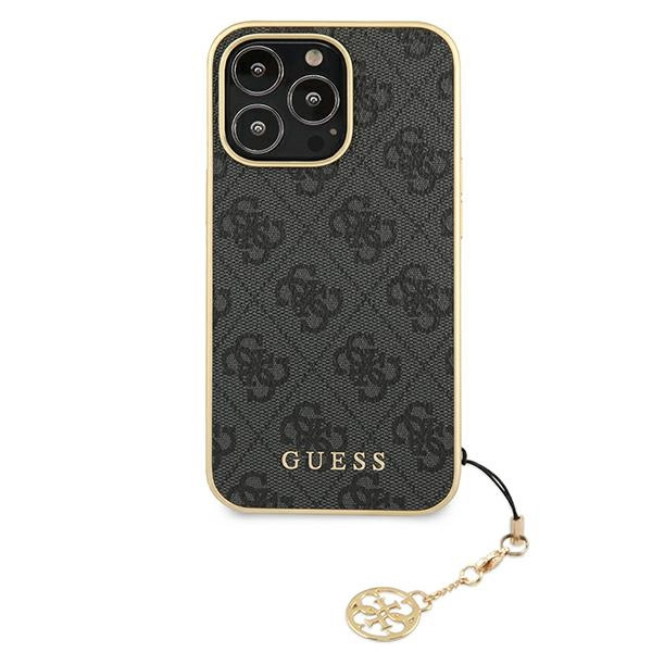 Guess GUHCP13XGF4GGR iPhone 13 Pro Max6,7" szary/grey hardcase 4G Charms Collection