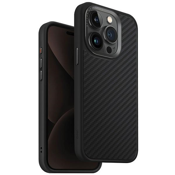 Etui UNIQ Keva Magclick Charging do iPhone 15 Pro - czarne