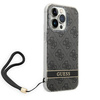 Guess GUOHCP14LH4STK iPhone 14 Pro 6,1" czarny/black hardcase 4G Print Strap