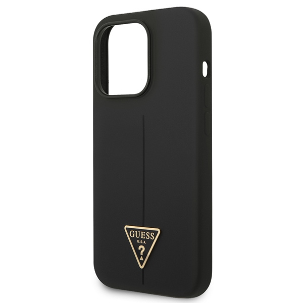 Guess GUHCP14XSLTGK iPhone 14 Pro Max6,7" czarny/black hardcase Silicone Triangle