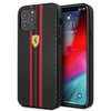 Ferrari FESNECHCP12MRE iPhone 12/12 Pro 6,1" czarny/black hardcase On Track PU Carbon
